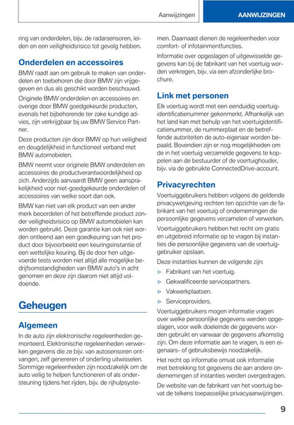 2021 BMW X3 Owner's Manual | Dutch