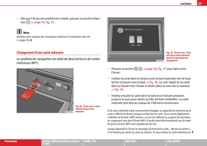 Seat Media System E Guide d'instructions