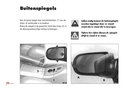 1996-2003 Alfa Romeo Spider/GTV Owner's Manual | Dutch