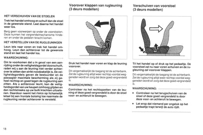 1990-1991 Toyota Starlet Owner's Manual | Dutch