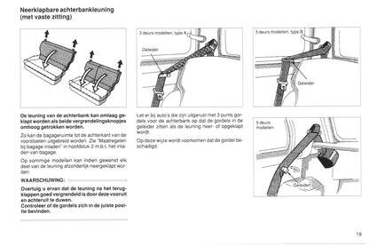 1990-1991 Toyota Starlet Bedienungsanleitung | Niederländisch