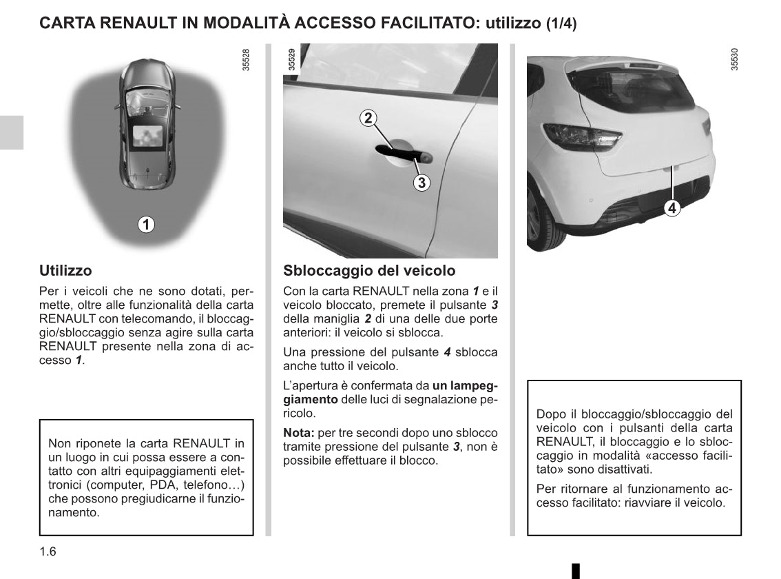 2015-2016 Renault Clio Bedienungsanleitung | Italienisch
