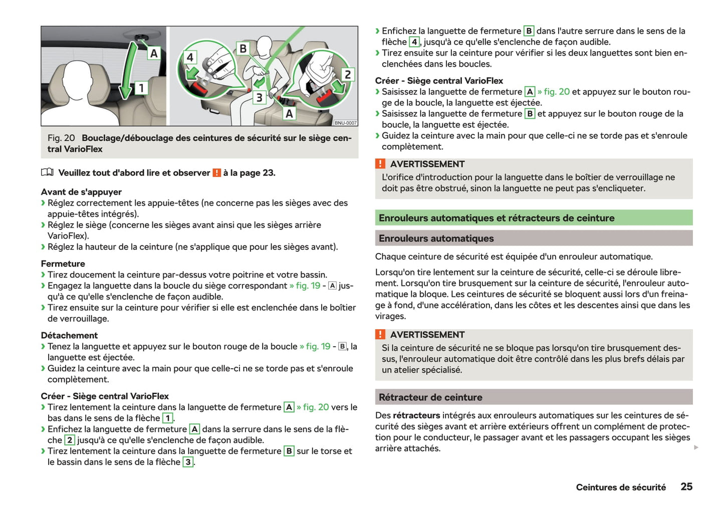 2018-2019 Skoda Karoq Owner's Manual | French