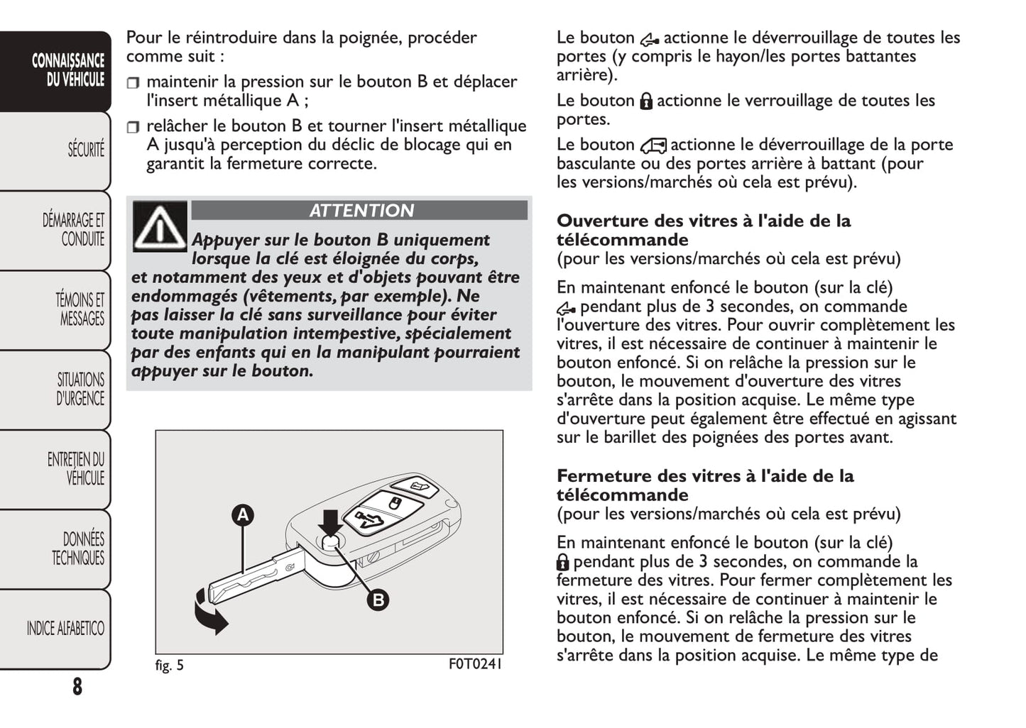 2008-2016 Fiat Qubo Manuel du propriétaire | Français