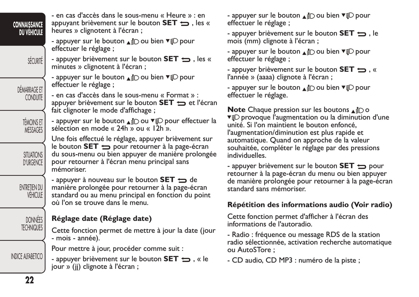 2008-2016 Fiat Qubo Manuel du propriétaire | Français