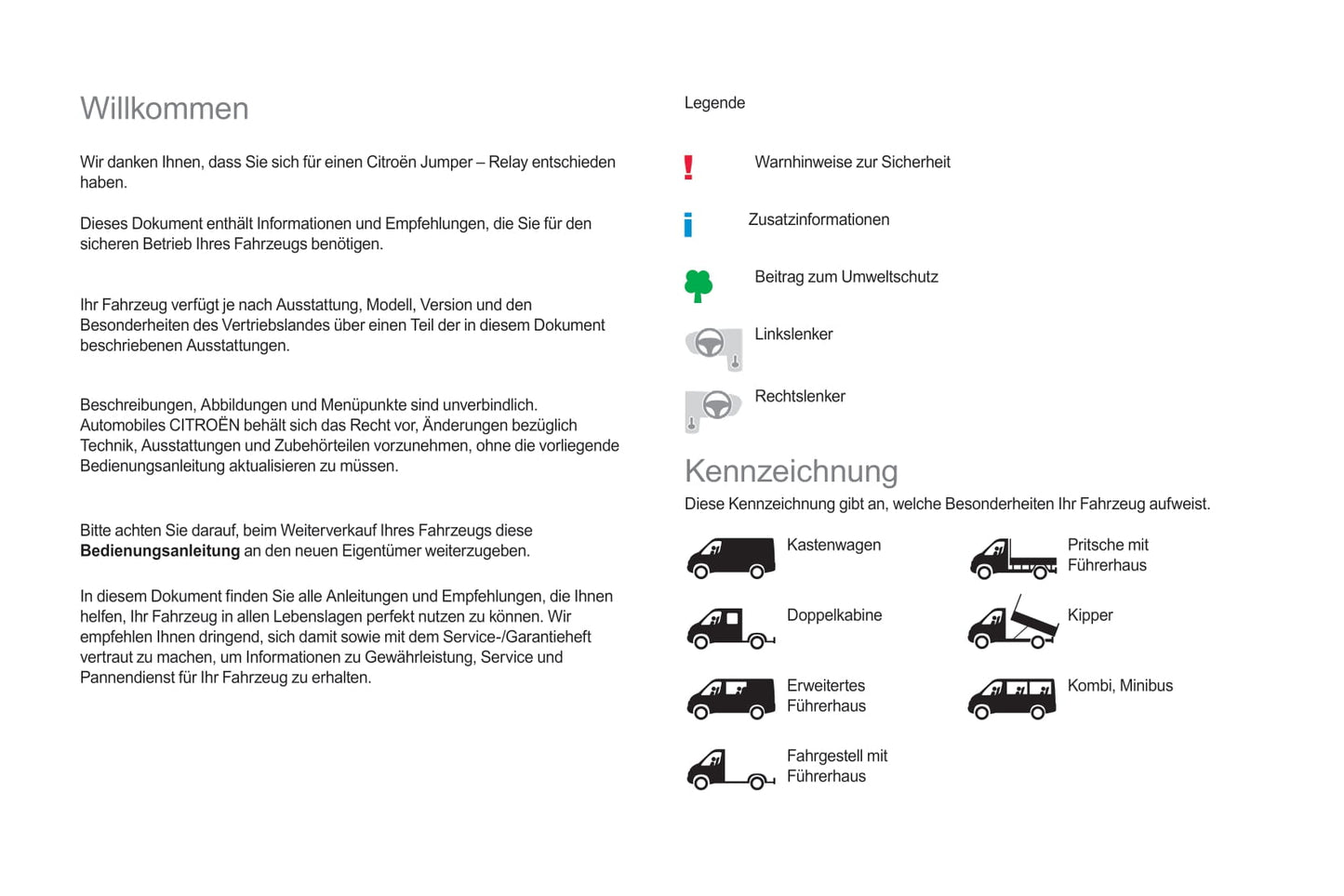 2017-2019 Citroën Jumper/Relay Bedienungsanleitung | Deutsch