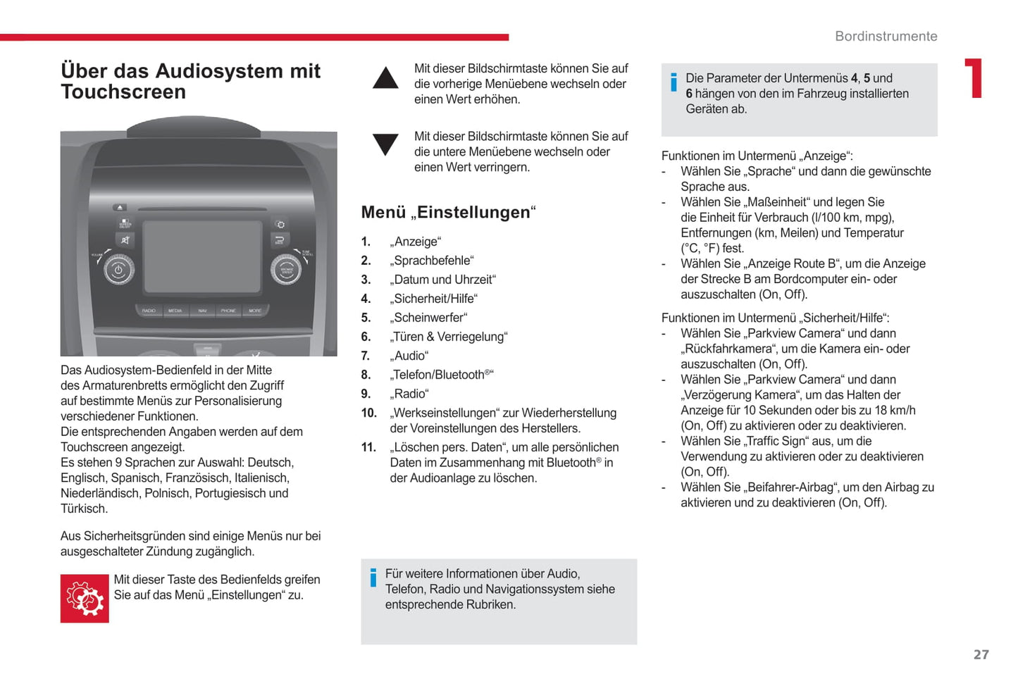 2017-2019 Citroën Jumper/Relay Bedienungsanleitung | Deutsch