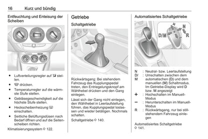 2018-2019 Opel Adam Owner's Manual | German