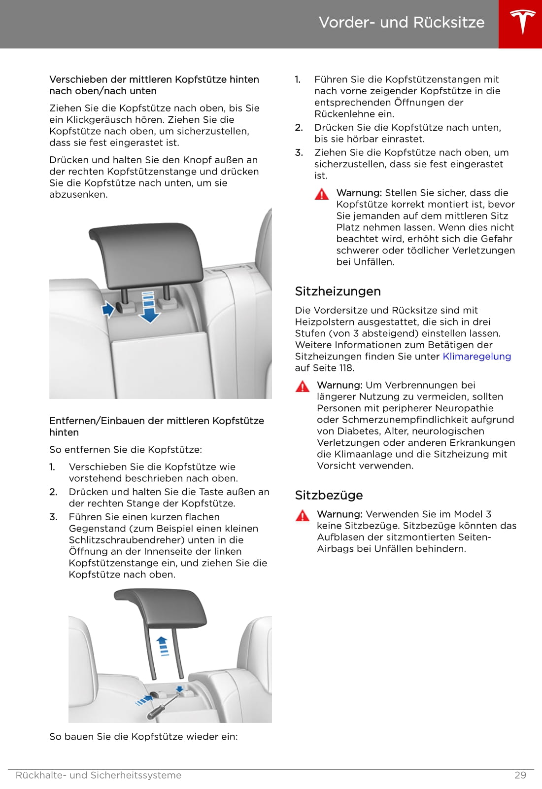 2019 Tesla Model 3 Owner's Manual | German