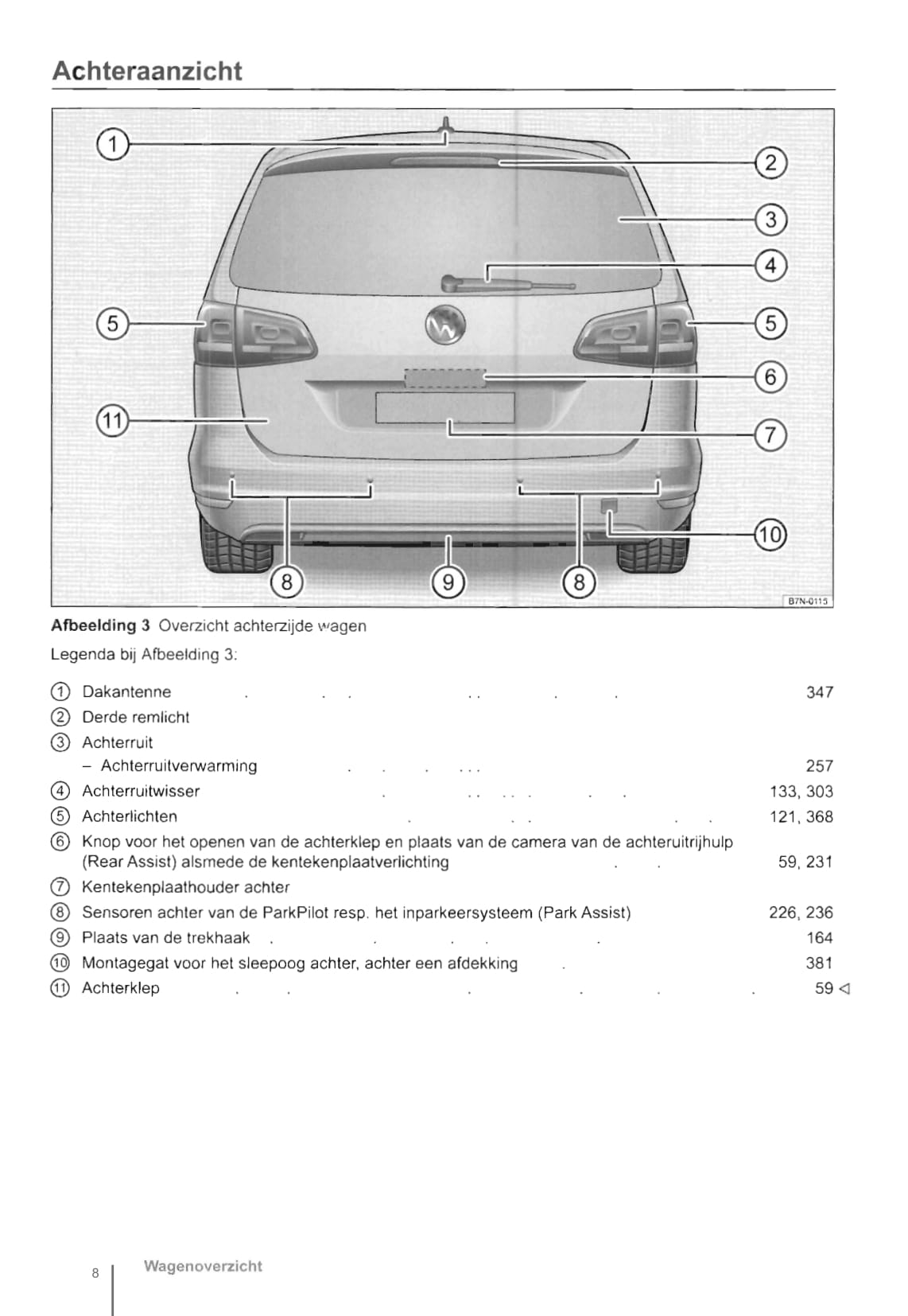 2010-2016 Volkswagen Sharan Bedienungsanleitung | Niederländisch