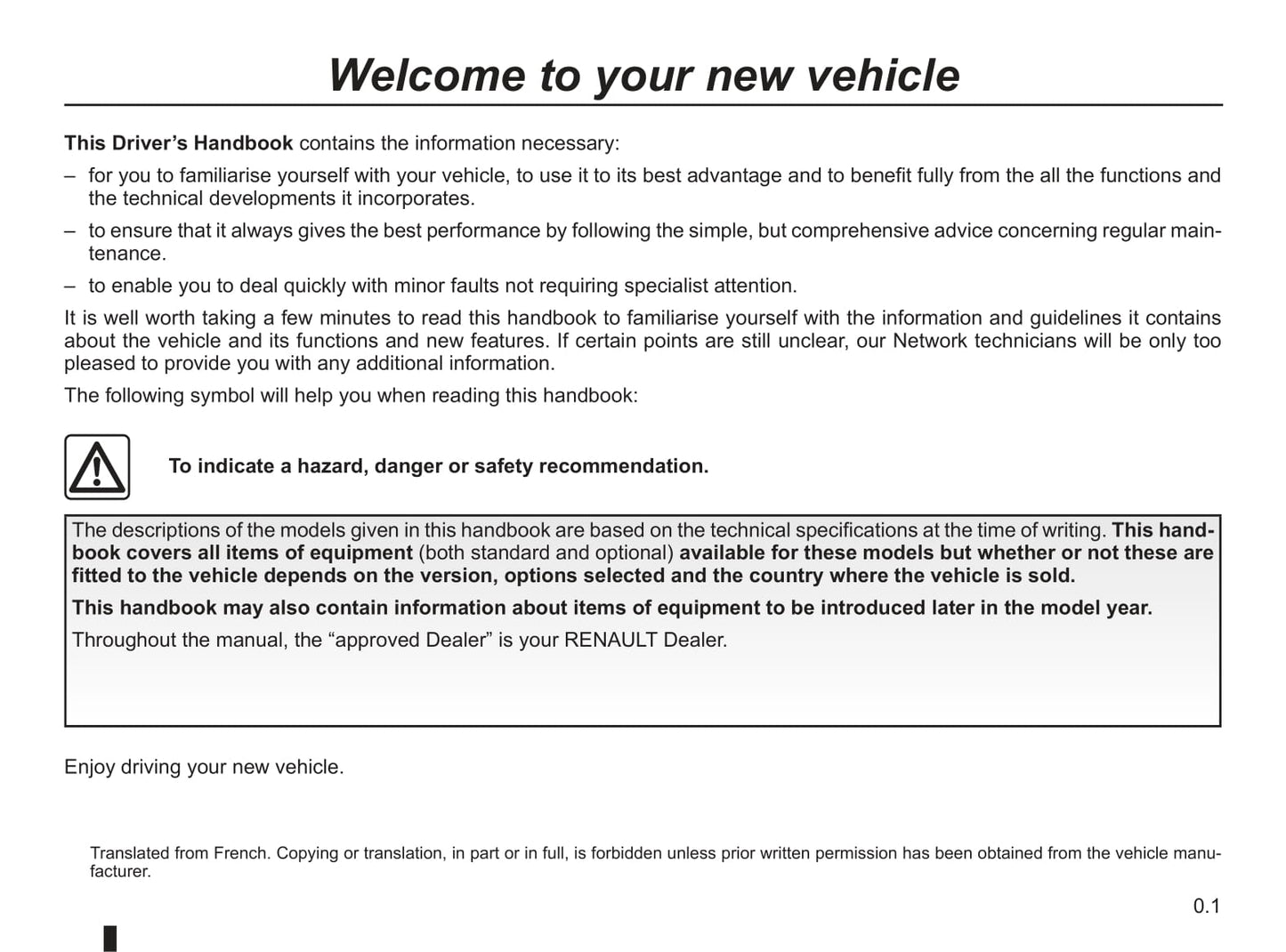 2011-2014 Renault Twingo Manuel du propriétaire | Anglais