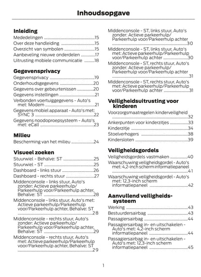 2020-2021 Ford Puma Gebruikershandleiding | Nederlands