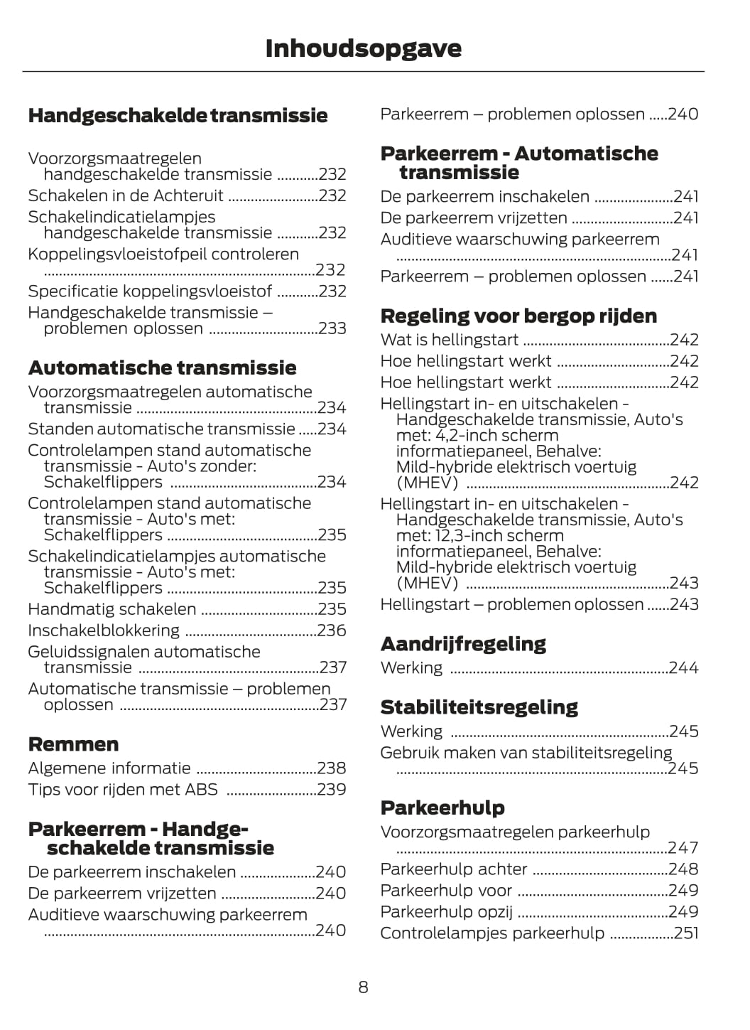 2020-2021 Ford Puma Gebruikershandleiding | Nederlands