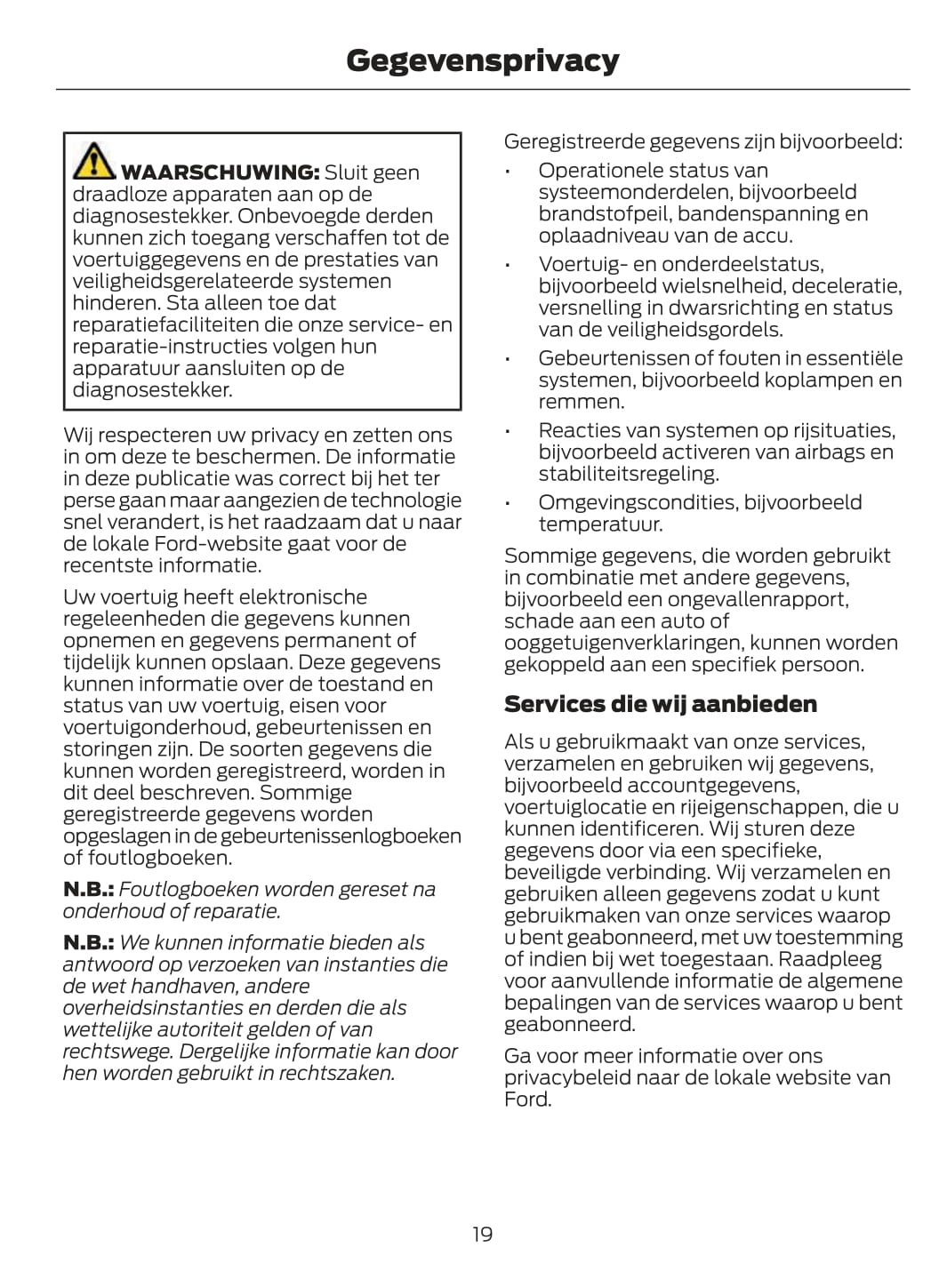 2020-2021 Ford Puma Bedienungsanleitung | Niederländisch