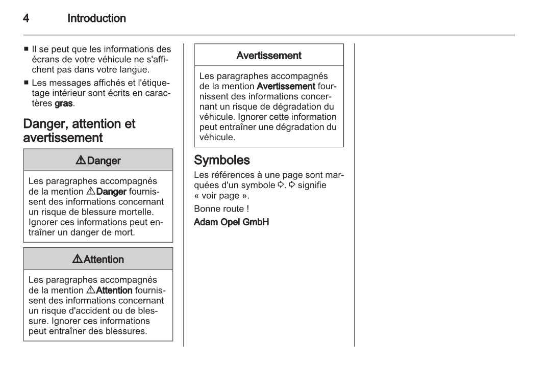 2010-2015 Opel Antara Owner's Manual | French