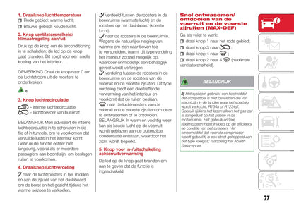 2016-2017 Abarth 500 Owner's Manual | Dutch