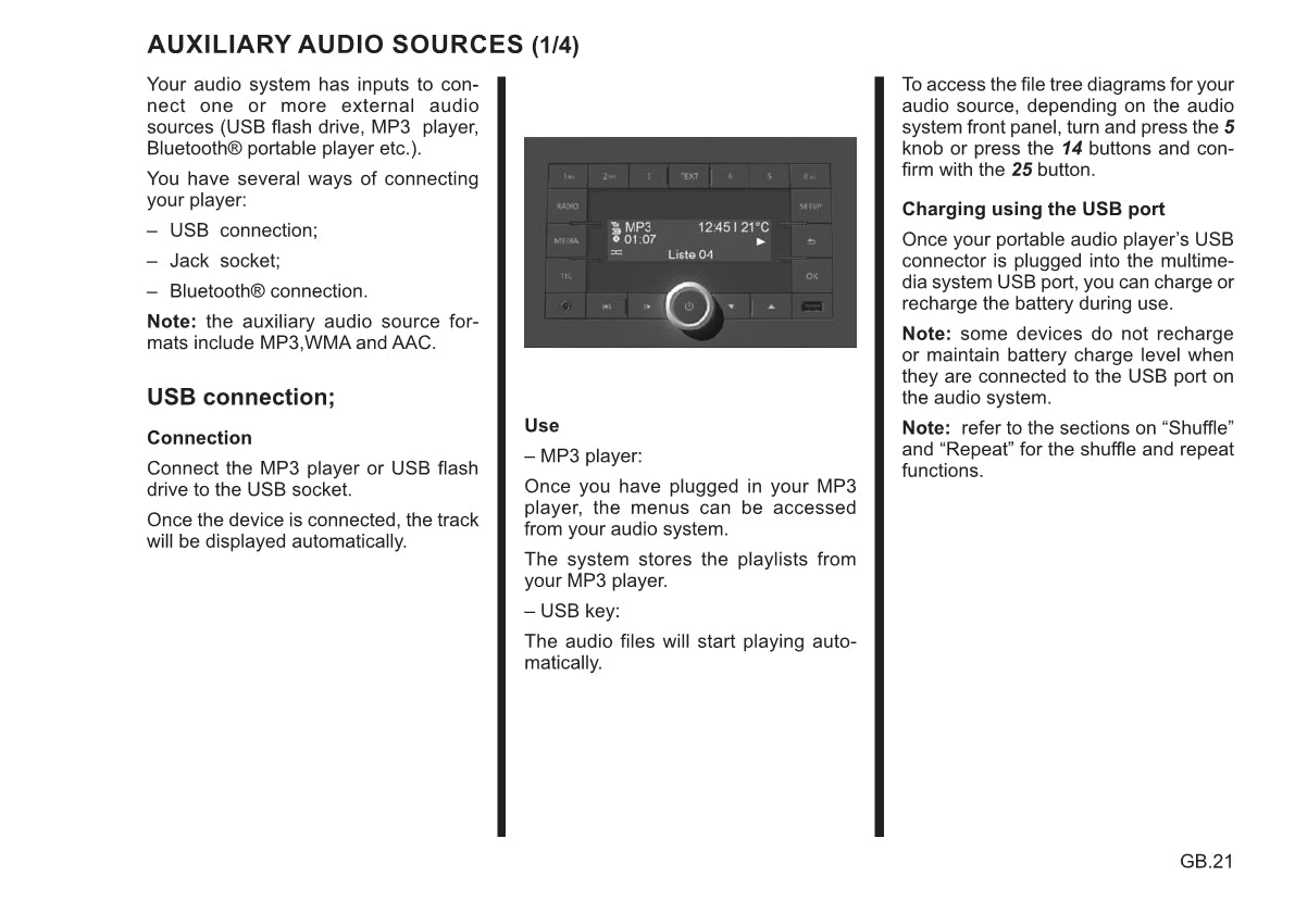 Renault Radio Connect R&Go Owner's Manual 2021 - 2022