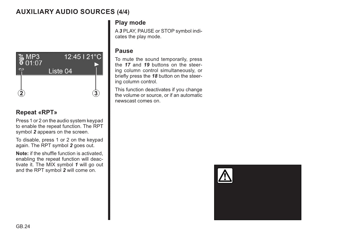 Renault Radio Connect R&Go Owner's Manual 2021 - 2022