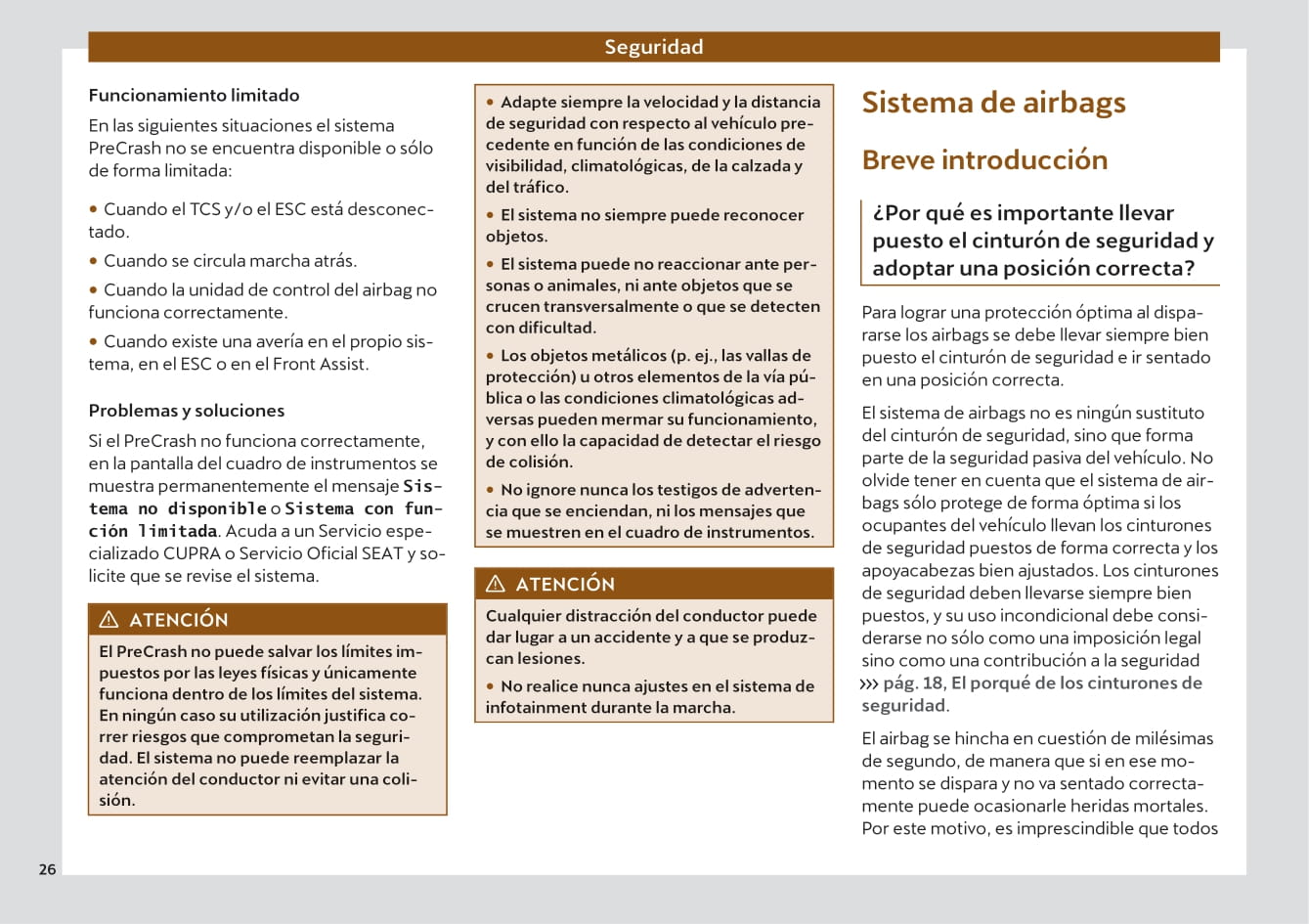 2020-2023 Cupra Formentor Manuel du propriétaire | Espagnol