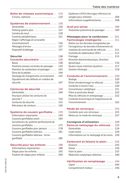 2014-2016 Audi A6/S6 Manuel du propriétaire | Français