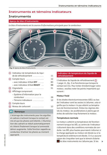 2014-2016 Audi A6/S6 Manuel du propriétaire | Français