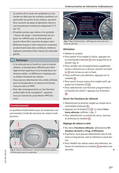 2014-2016 Audi A6/S6 Manuel du propriétaire | Français