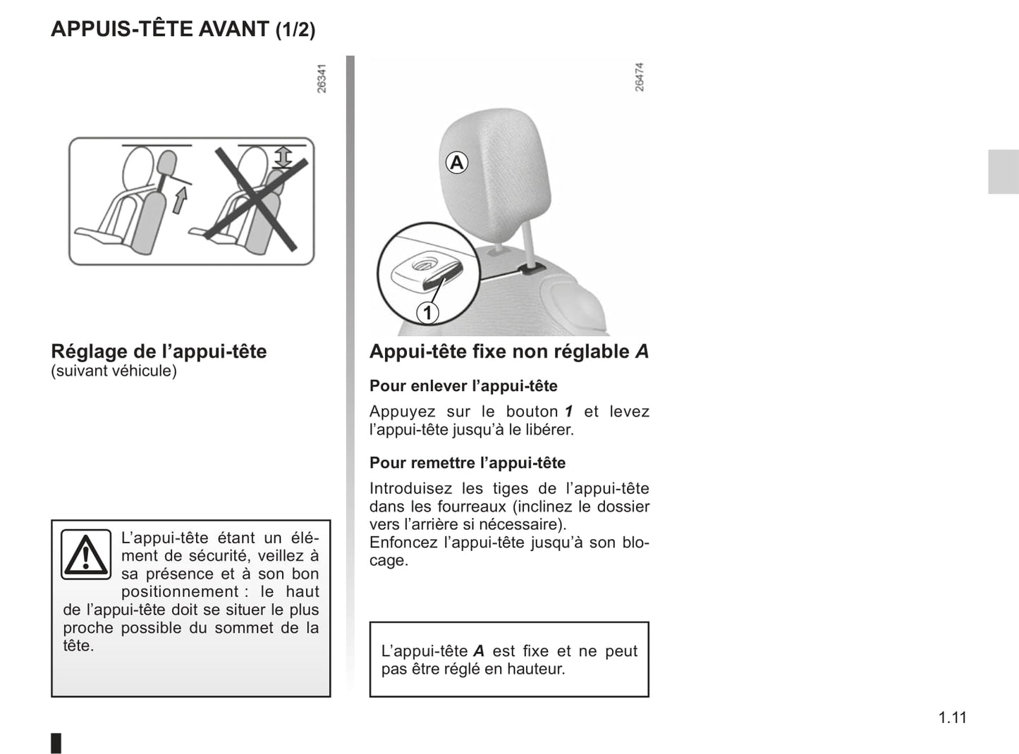 2013-2014 Renault Twingo Owner's Manual | French