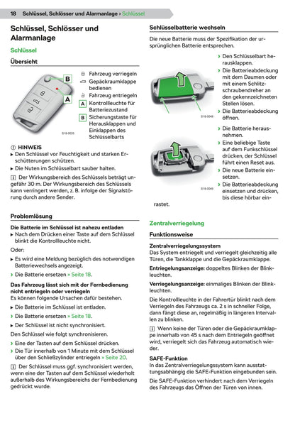 2019-2020 Skoda Scala Owner's Manual | German