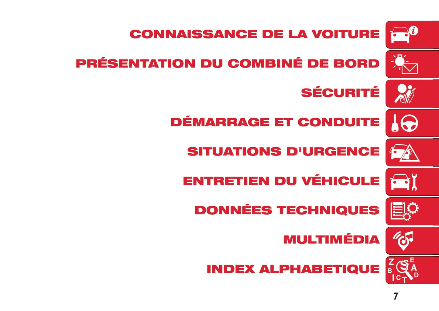 2016-2022 Abarth 595 Bedienungsanleitung | Französisch