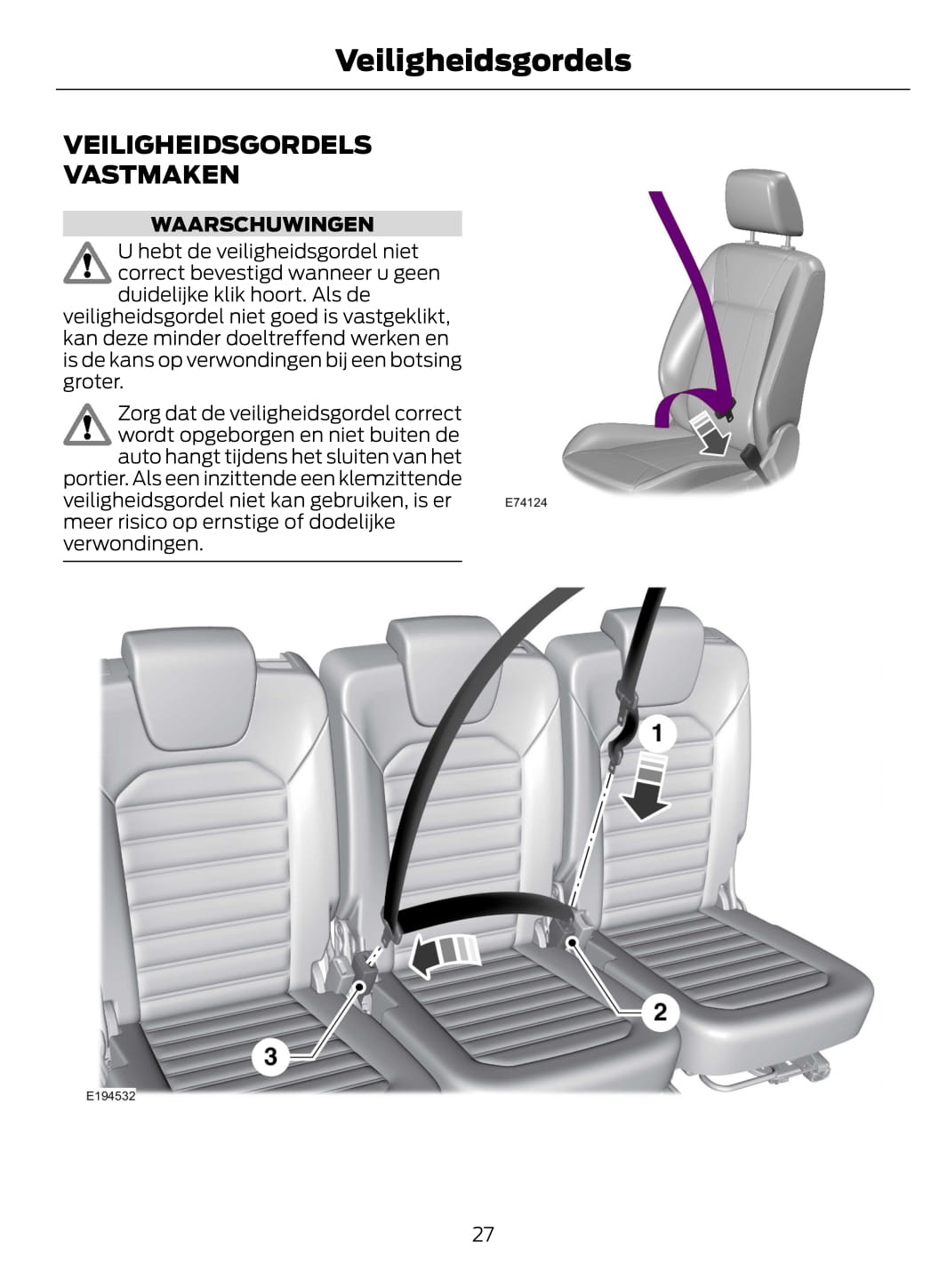 2015-2016 Ford Galaxy / S-Max Manuel du propriétaire | Néerlandais