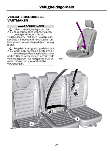 2015-2016 Ford Galaxy / S-Max Manuel du propriétaire | Néerlandais