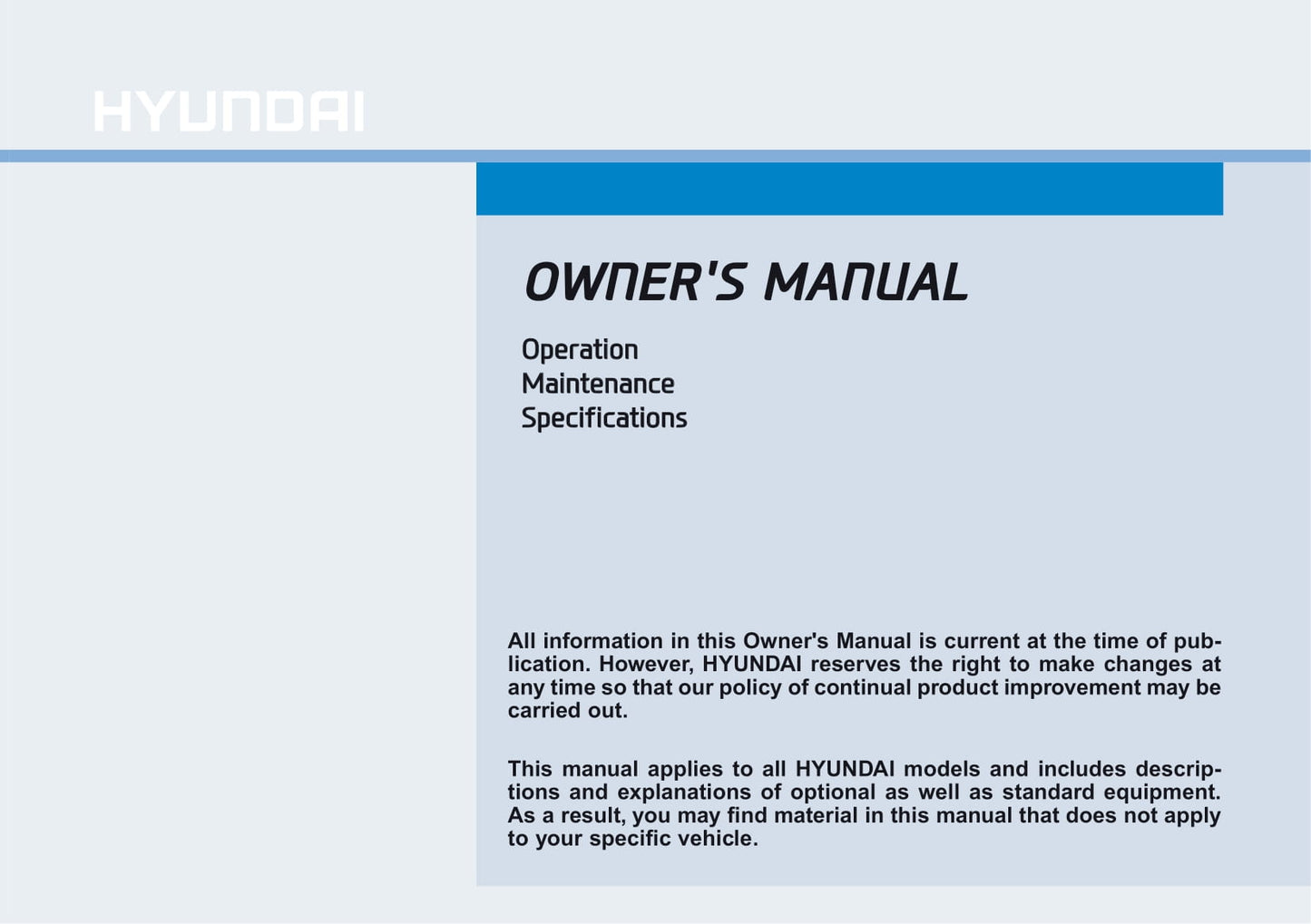 2018-2019 Hyundai Veloster Owner's Manual | Spanish