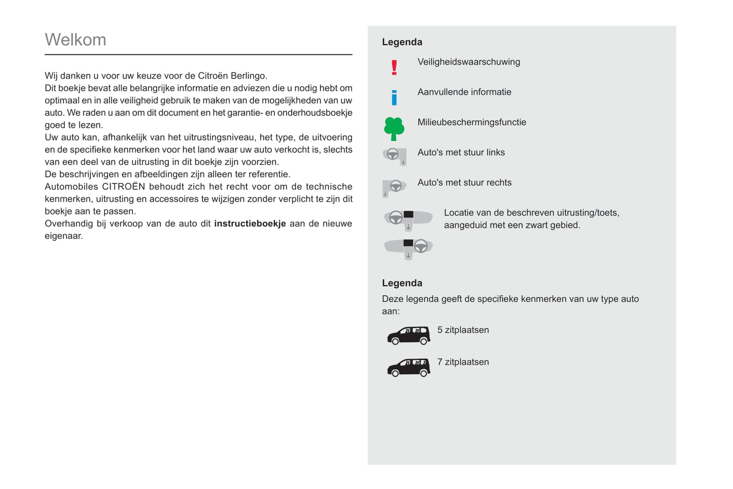 2019-2022 Citroën Berlingo Bedienungsanleitung | Niederländisch