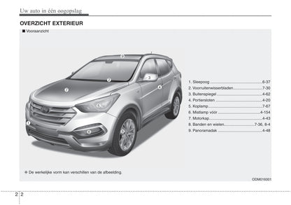 2016-2019 Hyundai Santa Fe Manuel du propriétaire | Néerlandais