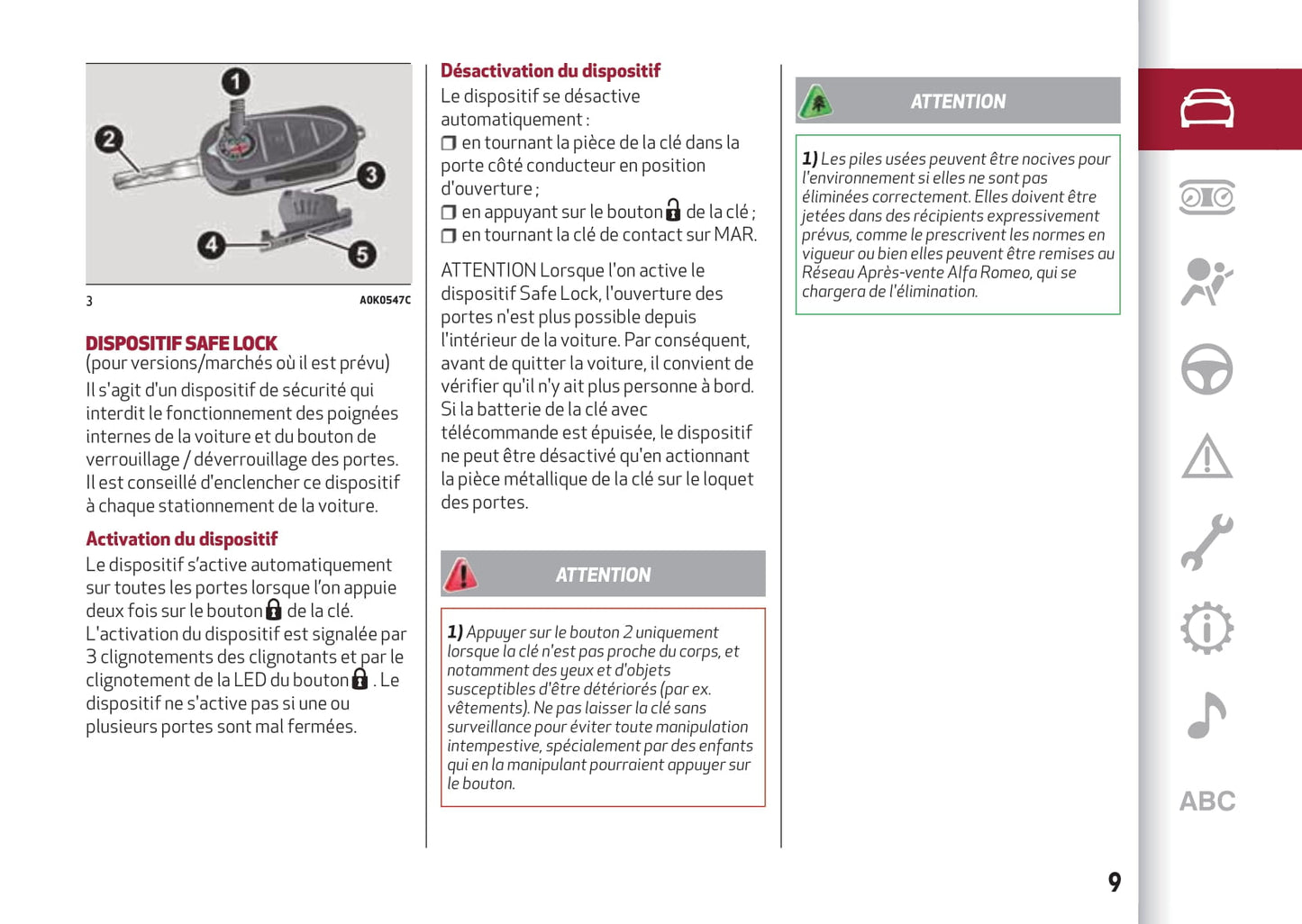 2016-2023 Alfa Romeo Giulietta Owner's Manual | French