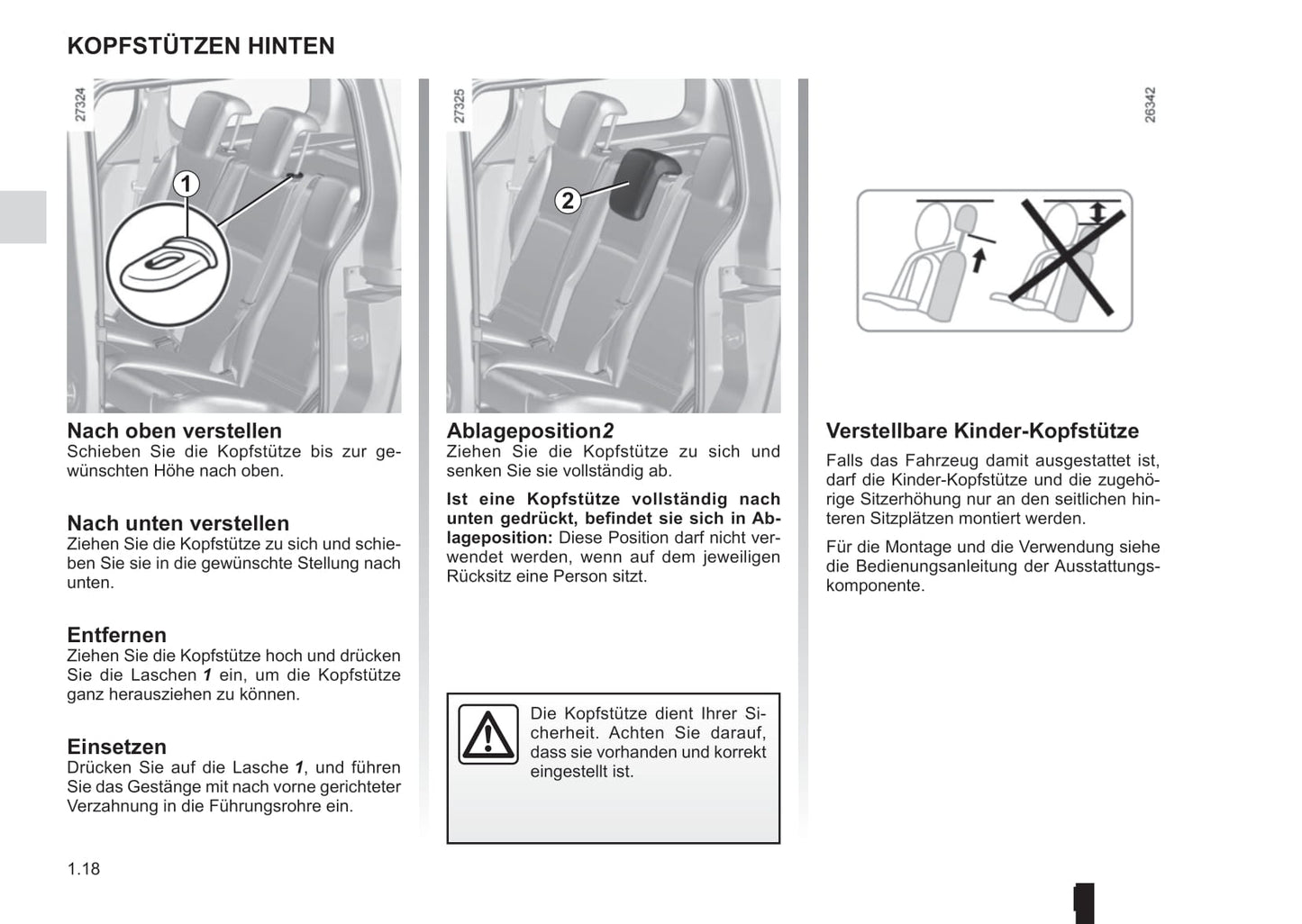 2015-2016 Renault Kangoo Owner's Manual | German