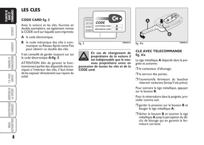 2007-2008 Fiat Grande Punto Gebruikershandleiding | Frans