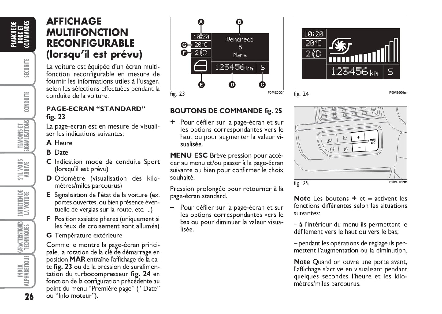 2007-2008 Fiat Punto/Grande Punto Owner's Manual | French