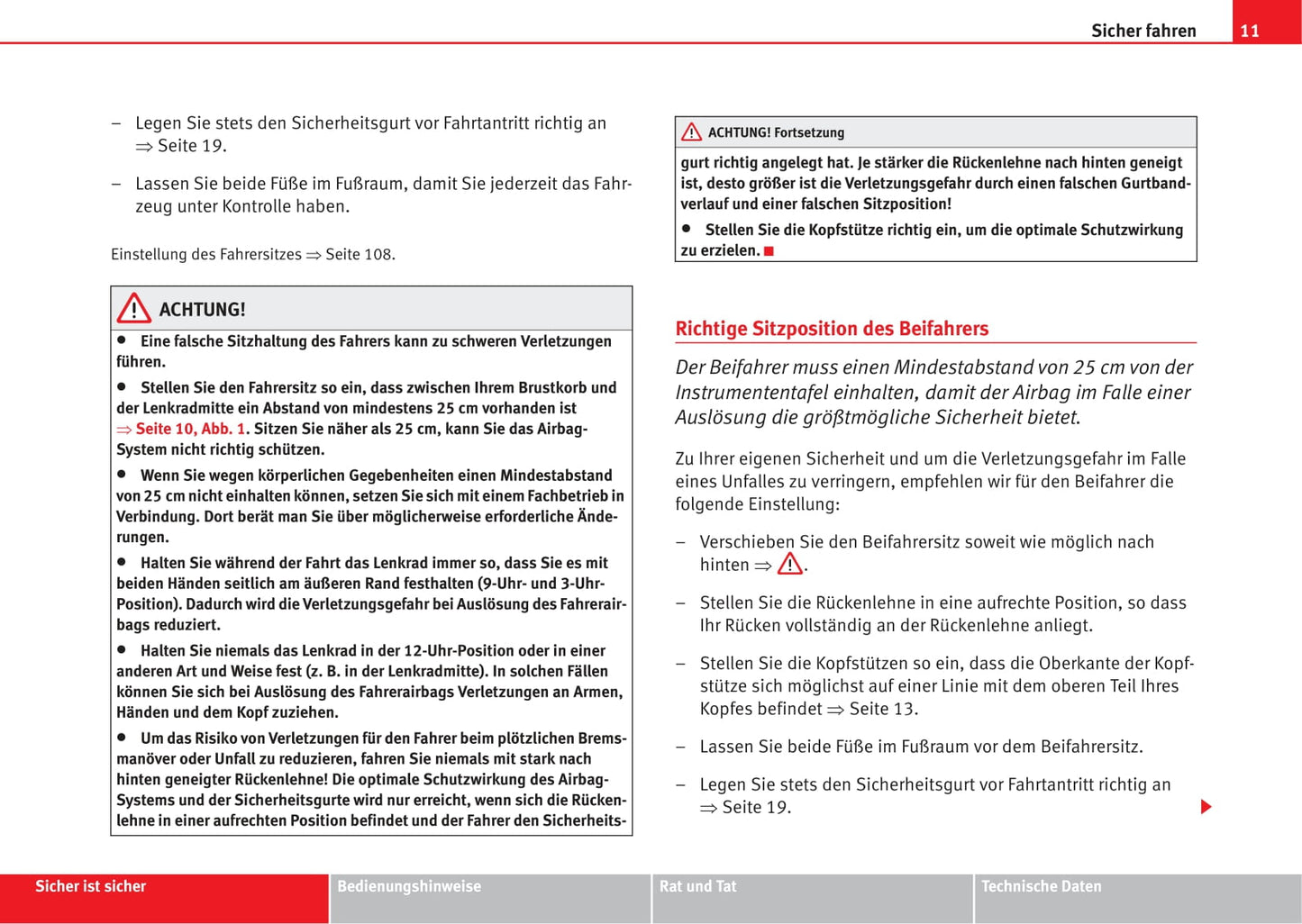 2005-2006 Seat Ibiza Owner's Manual | German