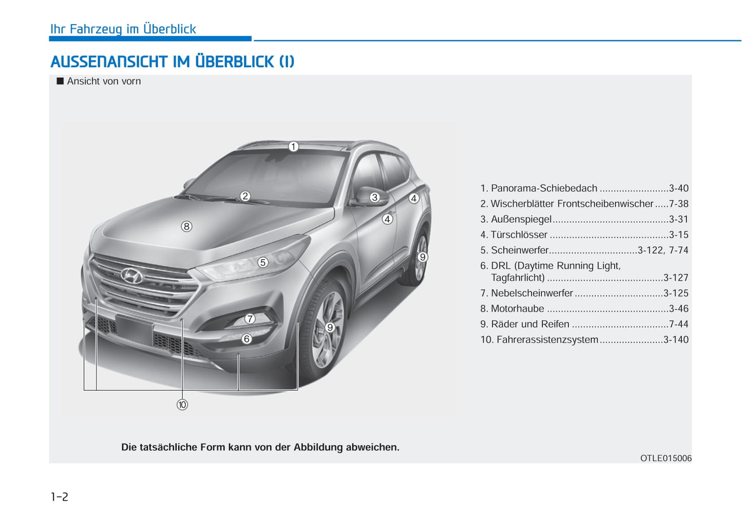 2017-2018 Hyundai Tucson Owner's Manual | German