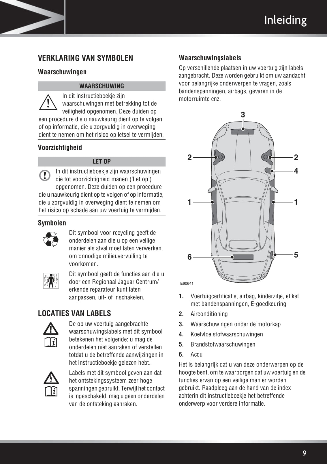 2011-2012 Jaguar XK Owner's Manual | Dutch