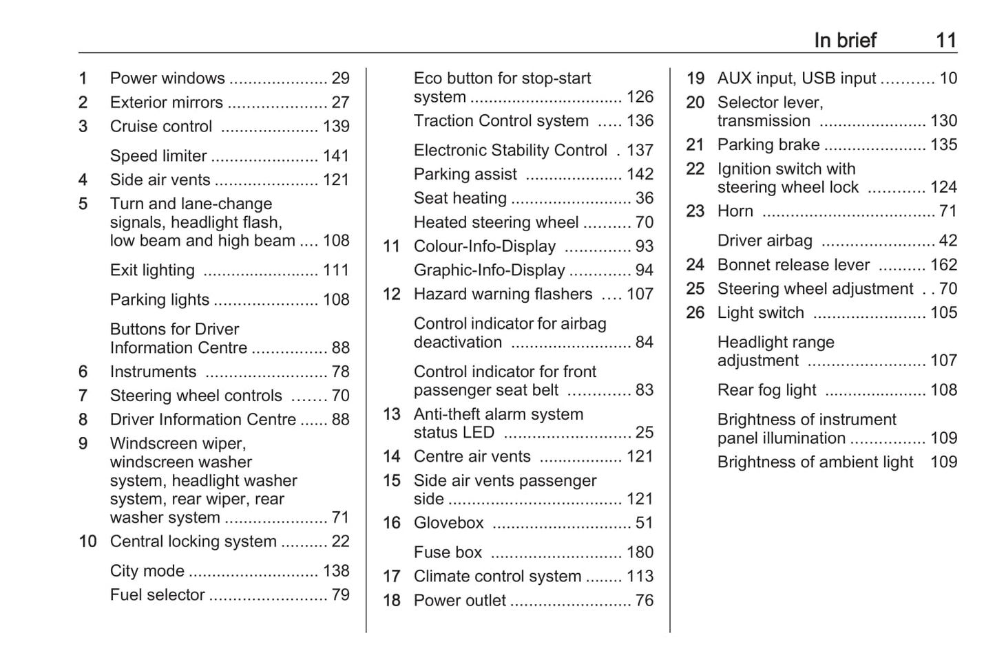 2016 Vauxhall Adam Owner's Manual | English