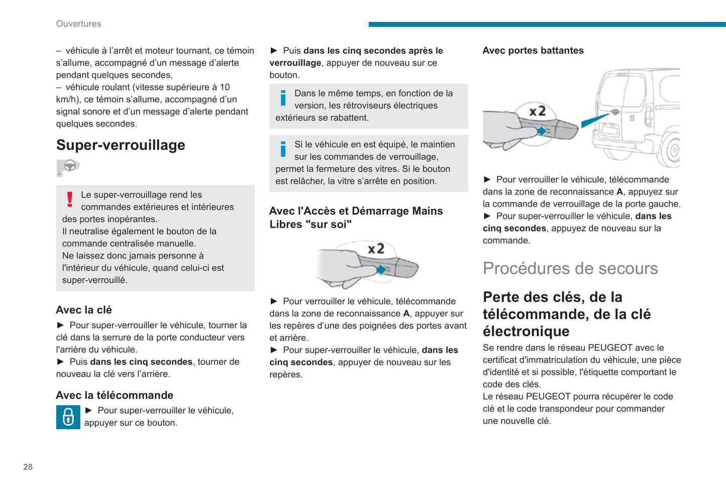 2019-2022 Peugeot Rifter Manuel du propriétaire | Français