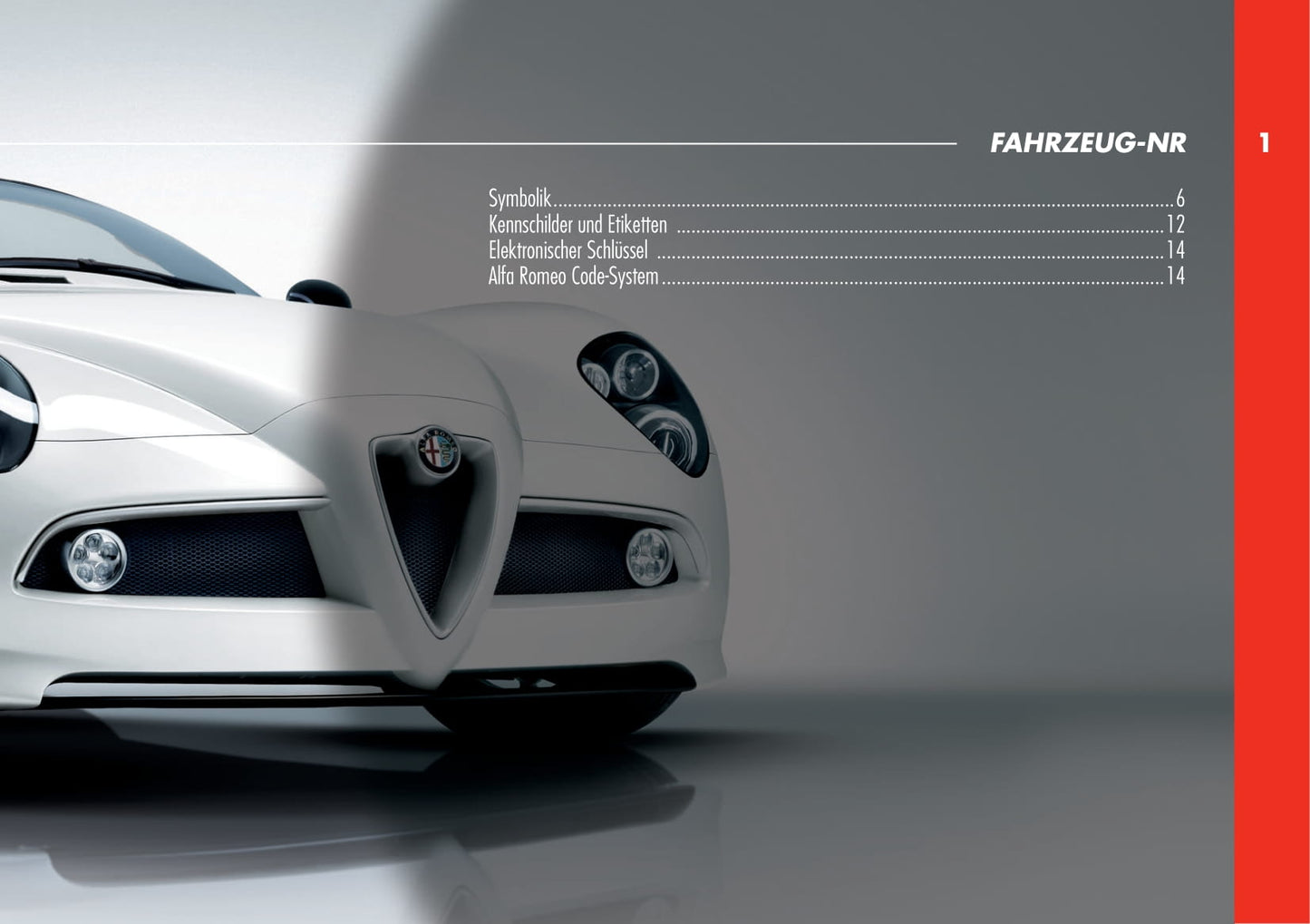 2010 Alfa Romeo 8C Bedienungsanleitung | Deutsch