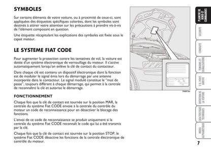 2009-2010 Fiat Punto Bedienungsanleitung | Französisch