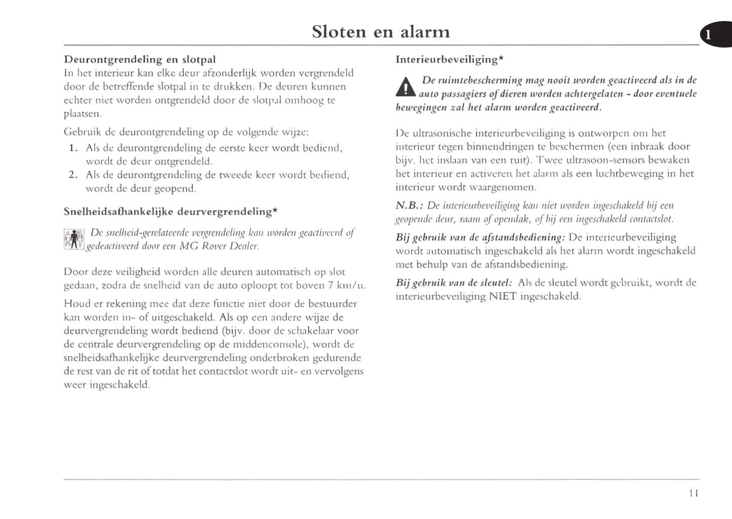 2001-2004 MG ZT Gebruikershandleiding | Nederlands