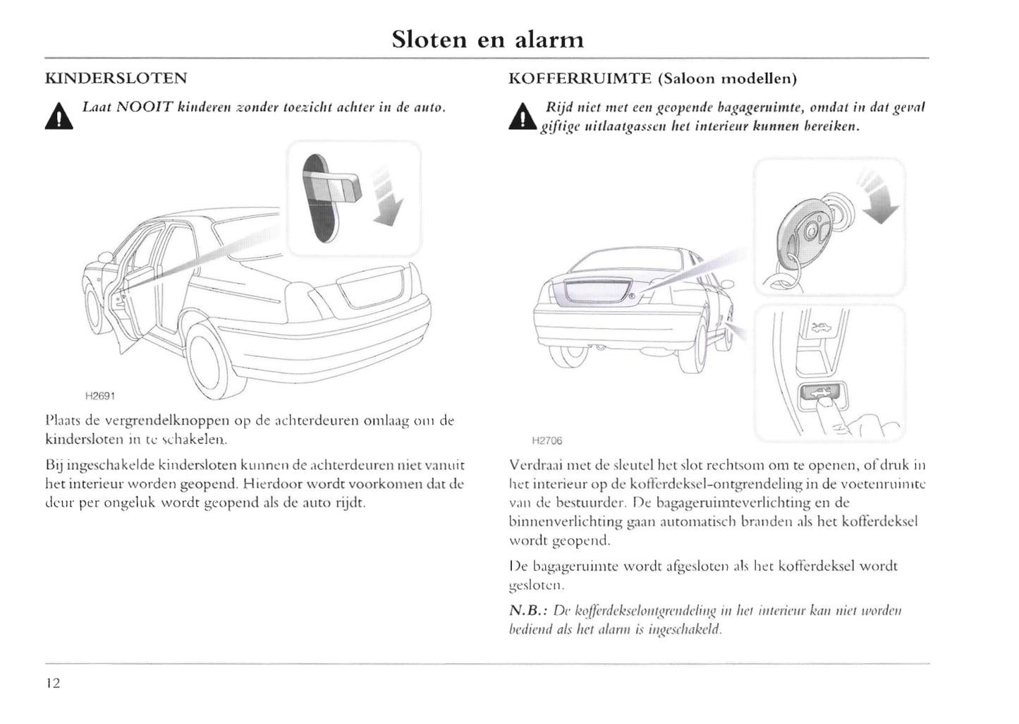 2001-2004 MG ZT Gebruikershandleiding | Nederlands