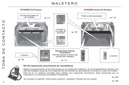 2006-2013 Citroën C4 Picasso/Grand C4 Picasso Manuel du propriétaire | Espagnol