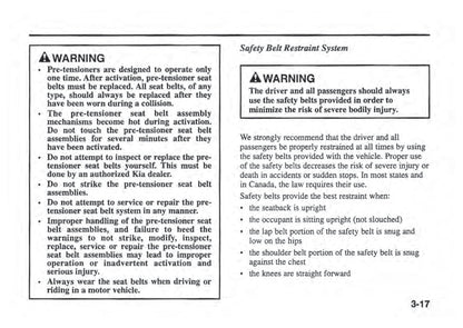 1998-2001 Kia Sephia Manual Manuel du propriétaire | Allemand