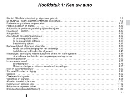 2016-2017 Renault Scénic Bedienungsanleitung | Niederländisch